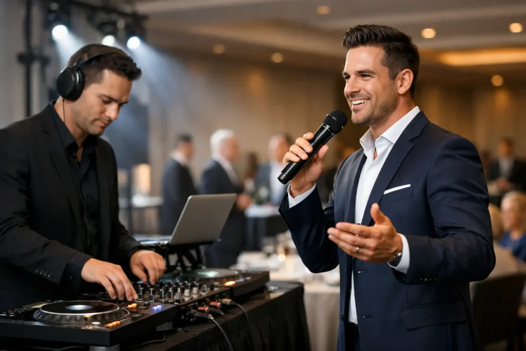 Corporate Event DJ With Professional Emcee