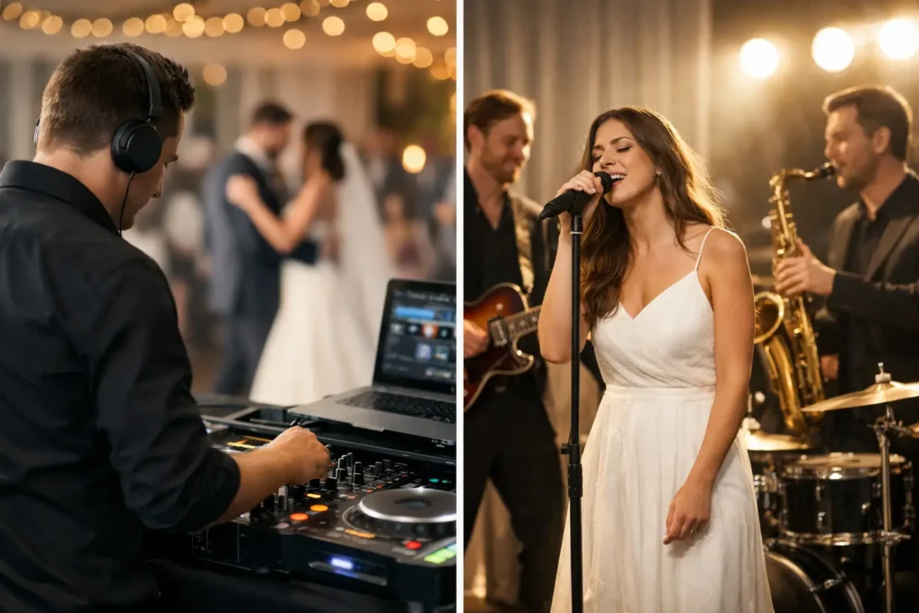DJ Versus Band for Wedding Reception