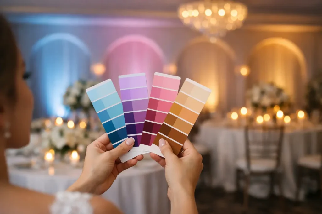 How to Choose Wedding Uplighting Color Palette