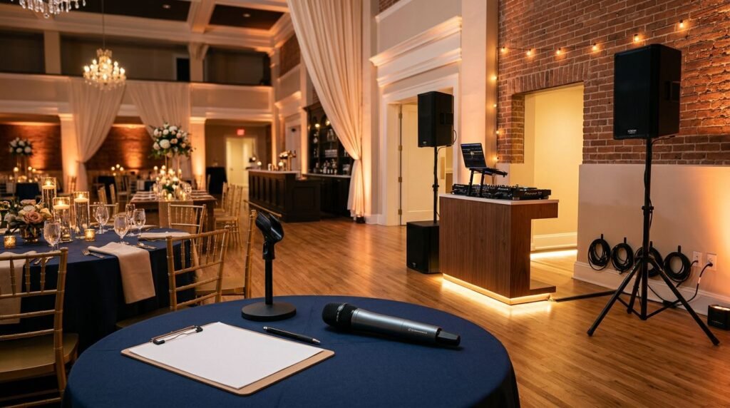 Wedding DJ Venue Questions That Prevent Setup Problems