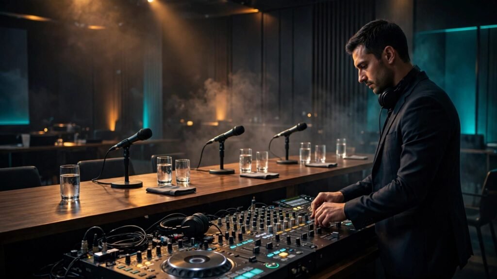 Corporate Event DJ Planning for Panels and Fireside Chats corporate event DJ