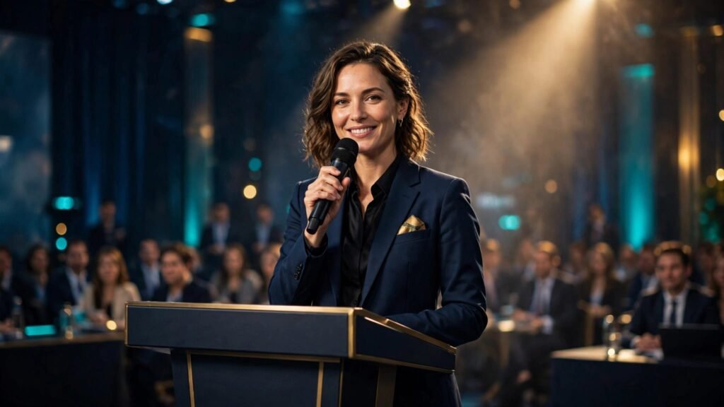 corporate event MC script