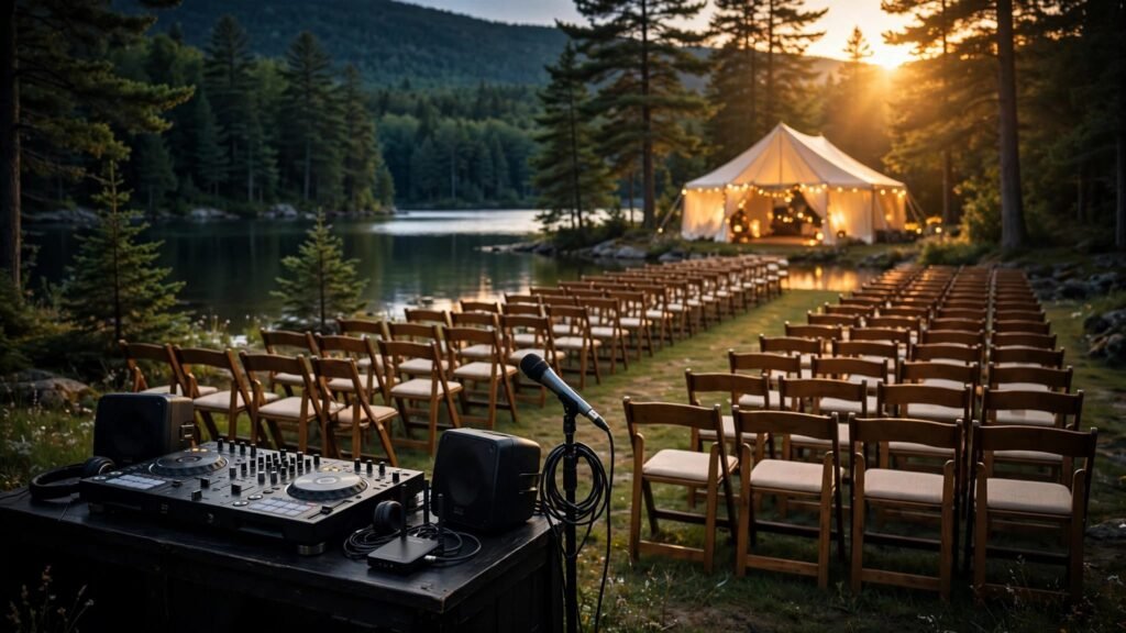 Lake Wedding DJ Planning Guide for New Hampshire Couples lake wedding DJ