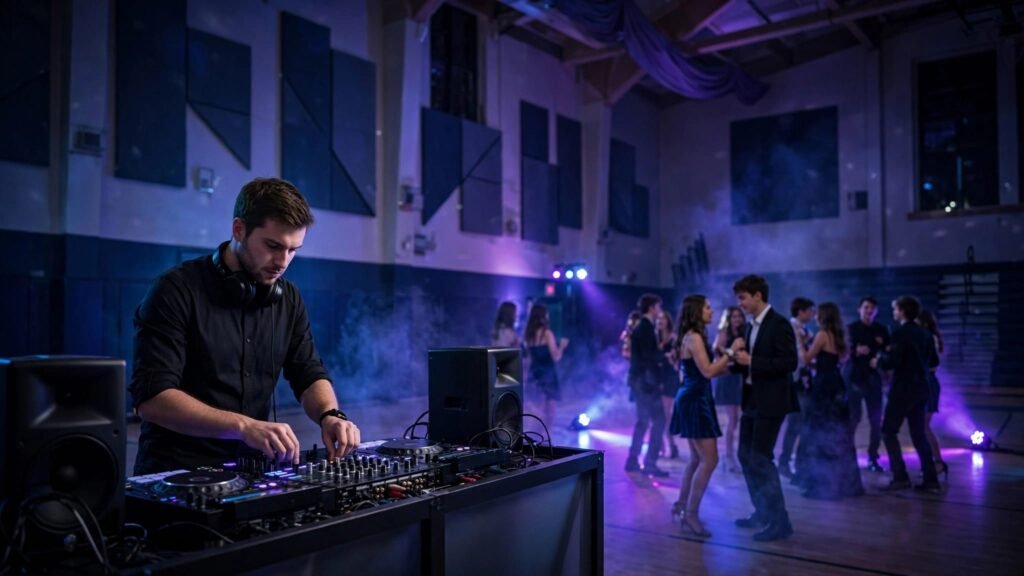 prom DJ decibel planning