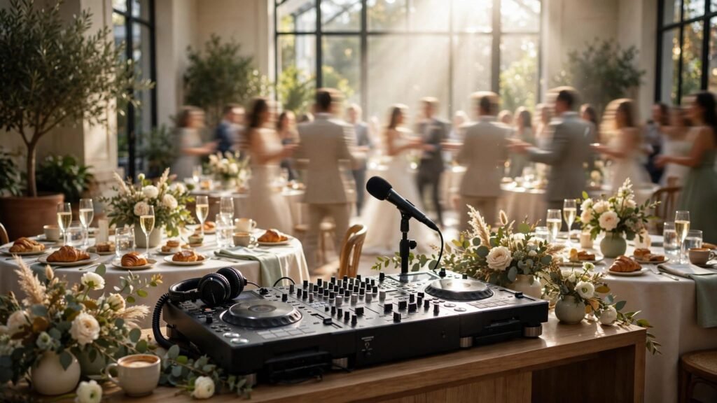 Wedding DJ Planning for a Sunday Brunch Reception brunch wedding DJ