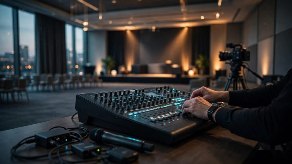 hybrid event audio