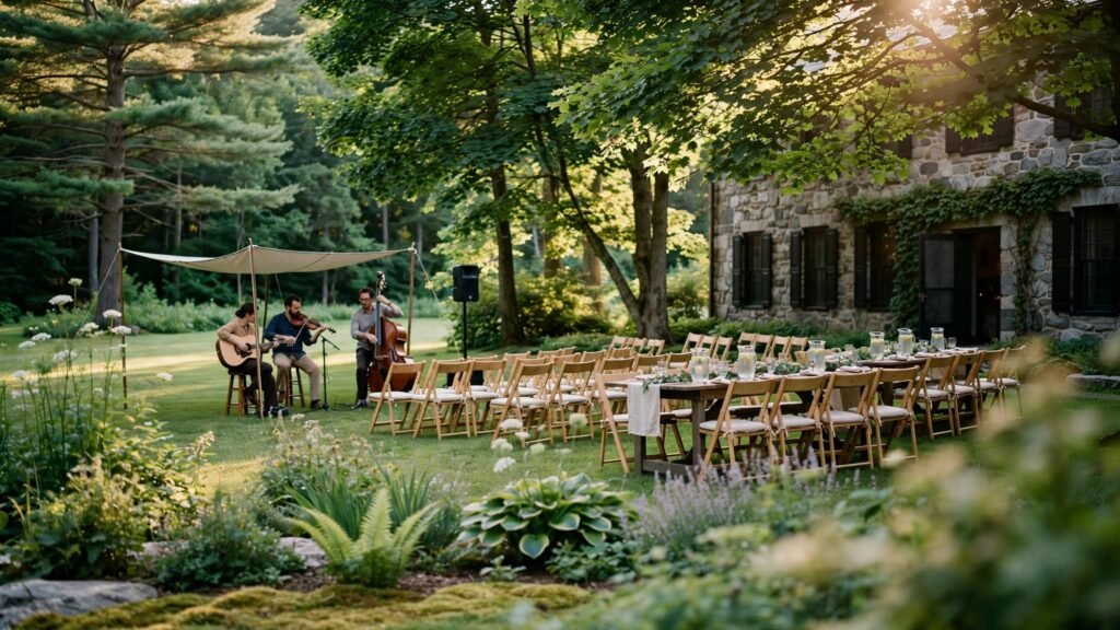 New Hampshire Summer Weddings: Comfortable Outdoor Music New Hampshire summer weddings