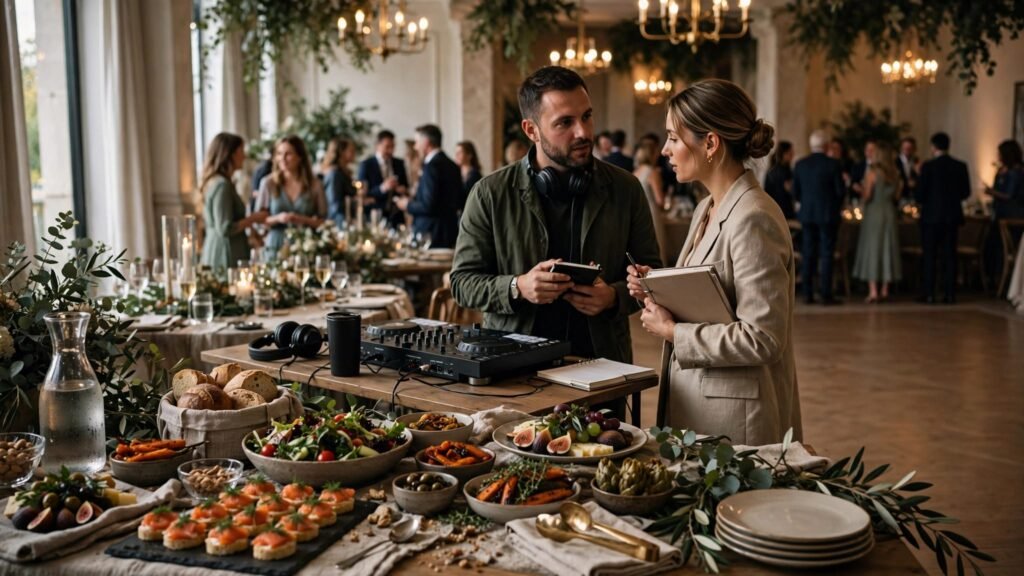 wedding DJ buffet